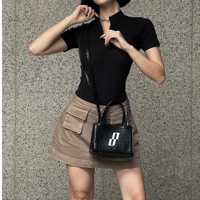 Chân Váy KaKi Chữ A Túi Hộp Phong Cách Hàn Quốc Có Quần Trong Lên From Xinh