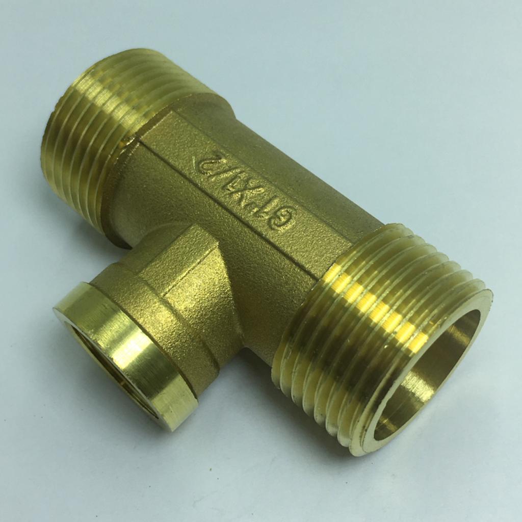 T-piece Brass Hose Connector Threaded Adapter