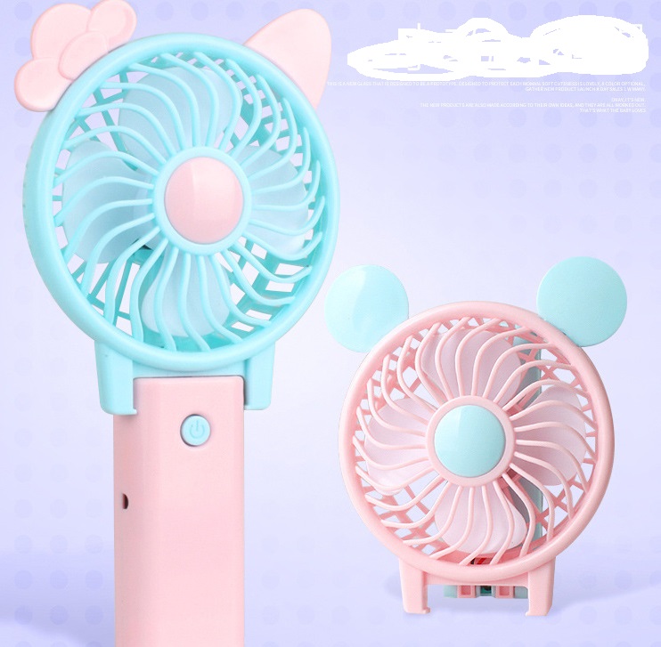 Quạt Cầm Tay Minnie Siêu Xinh Xắn Có thể Gấp Gọn Sạc Pin USB Tiện Lợi