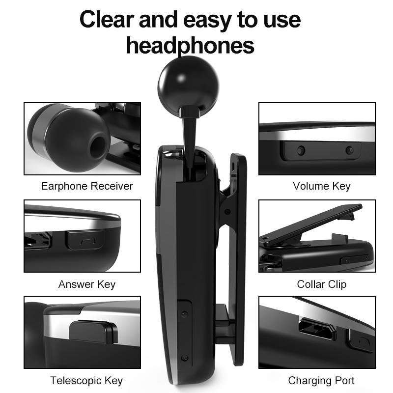 2021 K53 Mini Không Dây Bluetooth Tai Nghe Nhắc Nhở Cuộc Gọi Rung Thể Thao Kẹp Lái Xe Auriculares Tai Nghe Chụp Tai PK F910 F920 F990