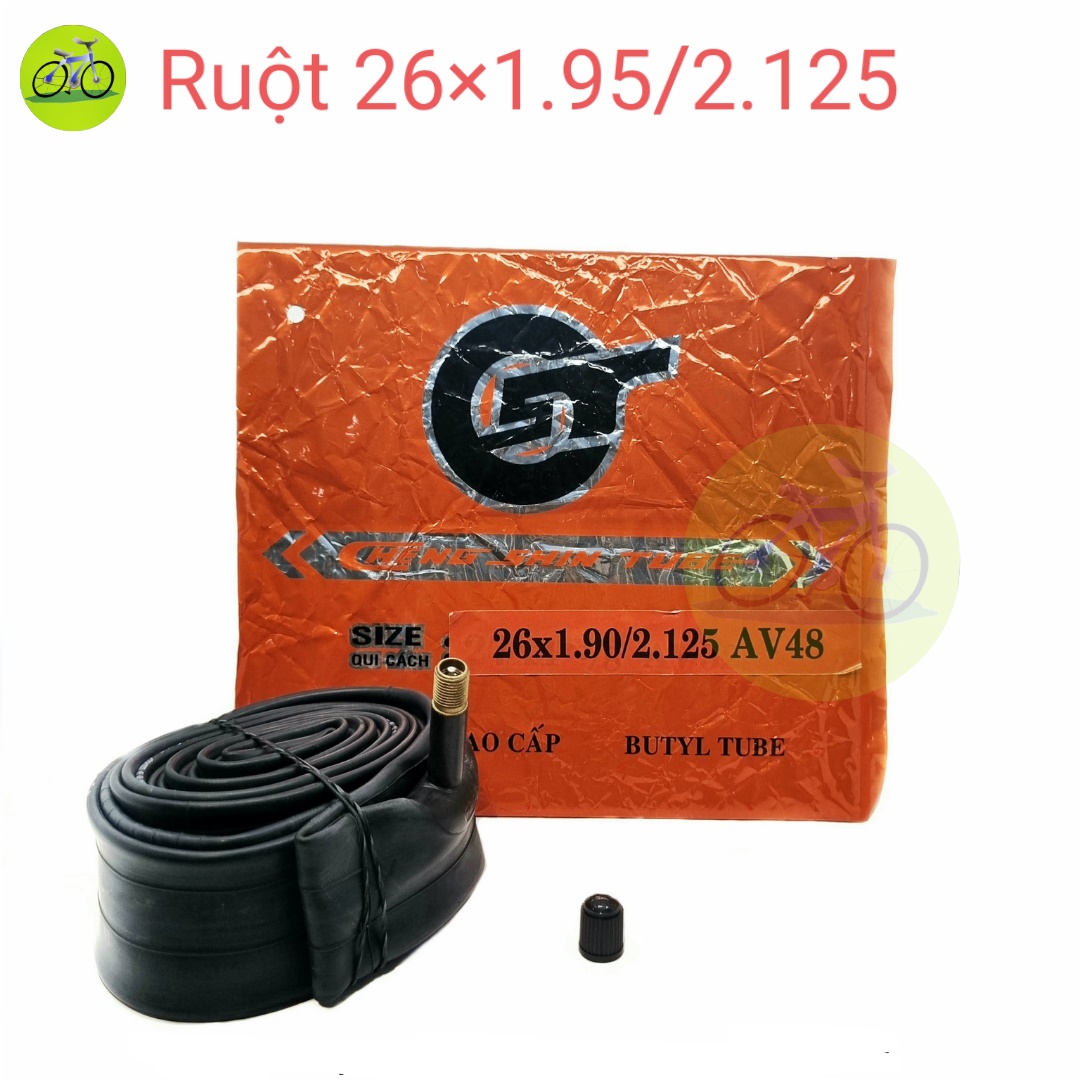 Ruột xe đạp săm CHENGSHIN 26-27x1.3/8 - 20-24-26x1.95/2.125 AV32-48mm van xe máy