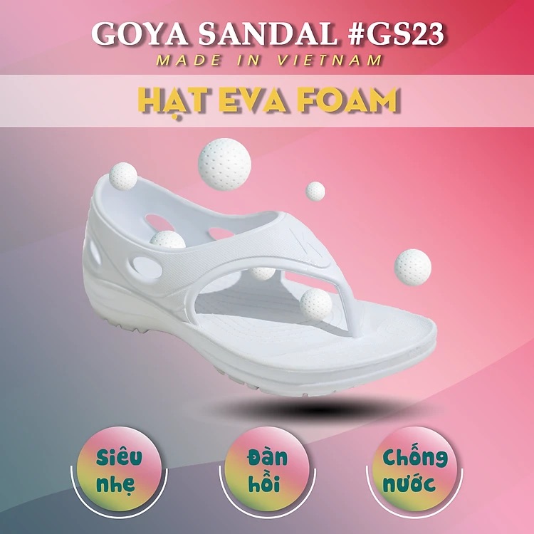 [HOT] Dép Thể Thao Cao Cấp Goya Sandal GS23 - Màu Trắng