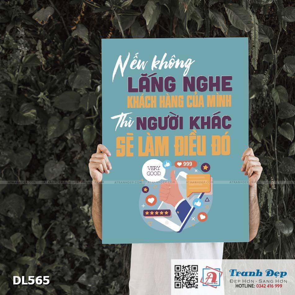 Tranh động lực trang trí phòng làm việc - Nếu không lắng nghe khách hàng của mình thì người khác sẽ làm điều đó - DL565