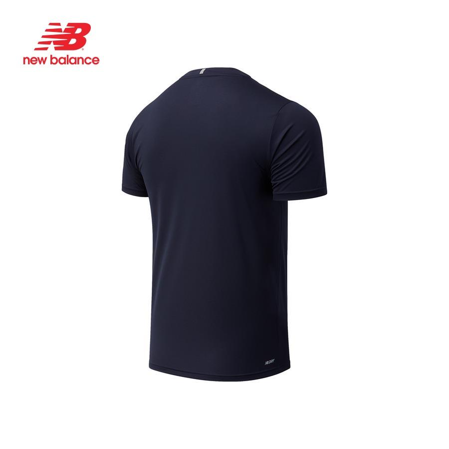 Áo thun thể thao nam New Balance APP RUNNING T-SHIRT M ECLIPSE - MT11205ECL (form quốc tế)