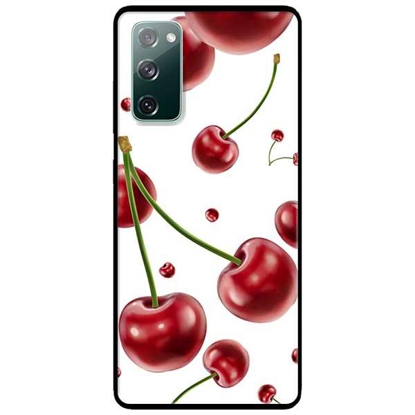 Ốp lưng dành cho Samsung A90 - Samsung S20 FE mẫu Cherry Nền Trắng