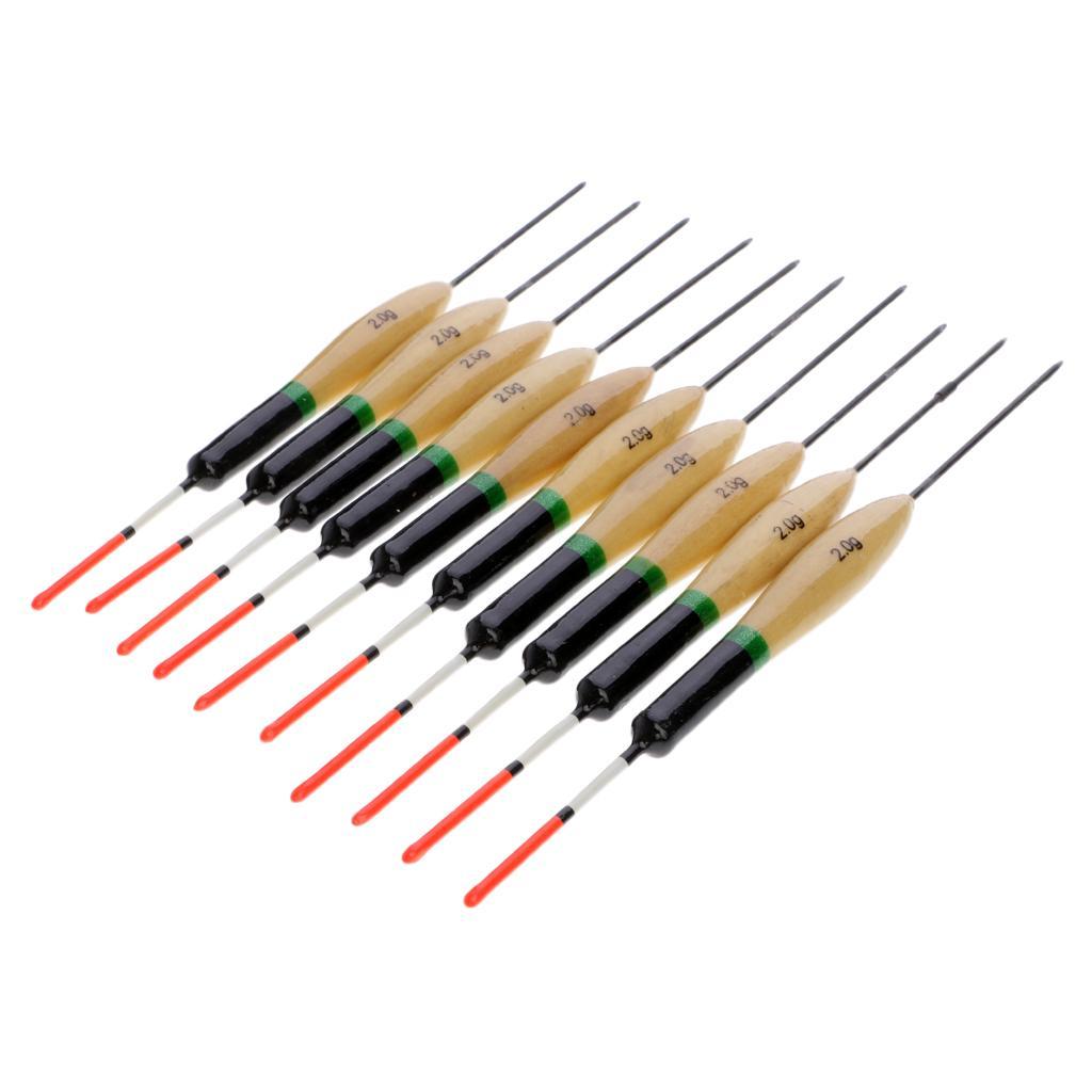 10Pcs Fishing Bait Indicator Float Bobbers Rock Fishing Saltwater