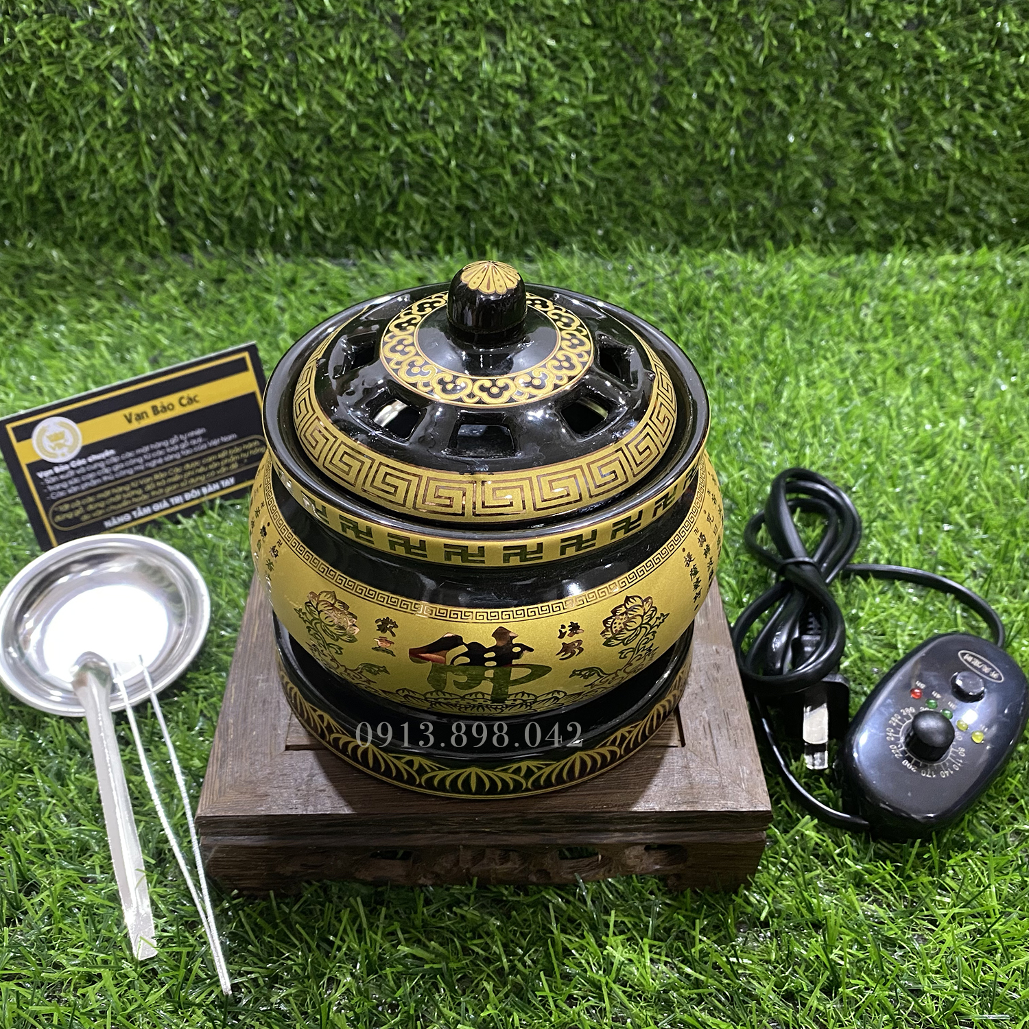 Lư điện xông trầm, xông tinh dầu có chế độ hẹn giờ, mức nhiệt cao tới 300 độ M2 - Lư xông trầm hương bằng điện