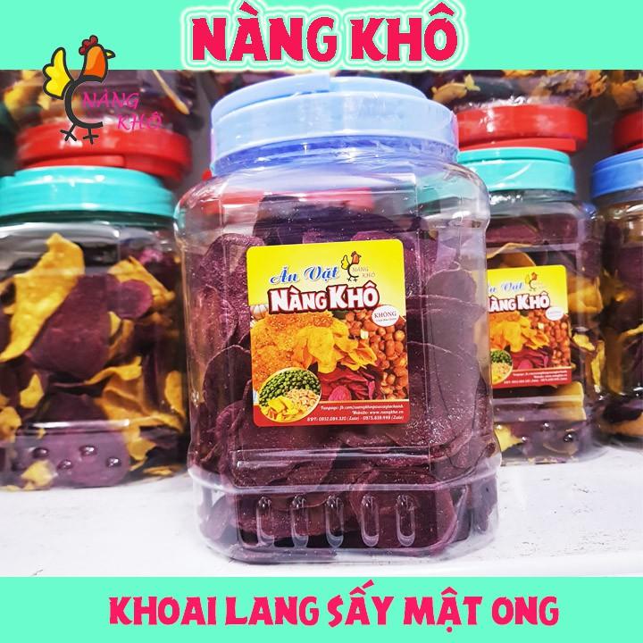 500g khoai lang sấy giòn tẩm mật ong (hàng loại 1 nguyên miếng - trái cây sấy) | Nàng Khô