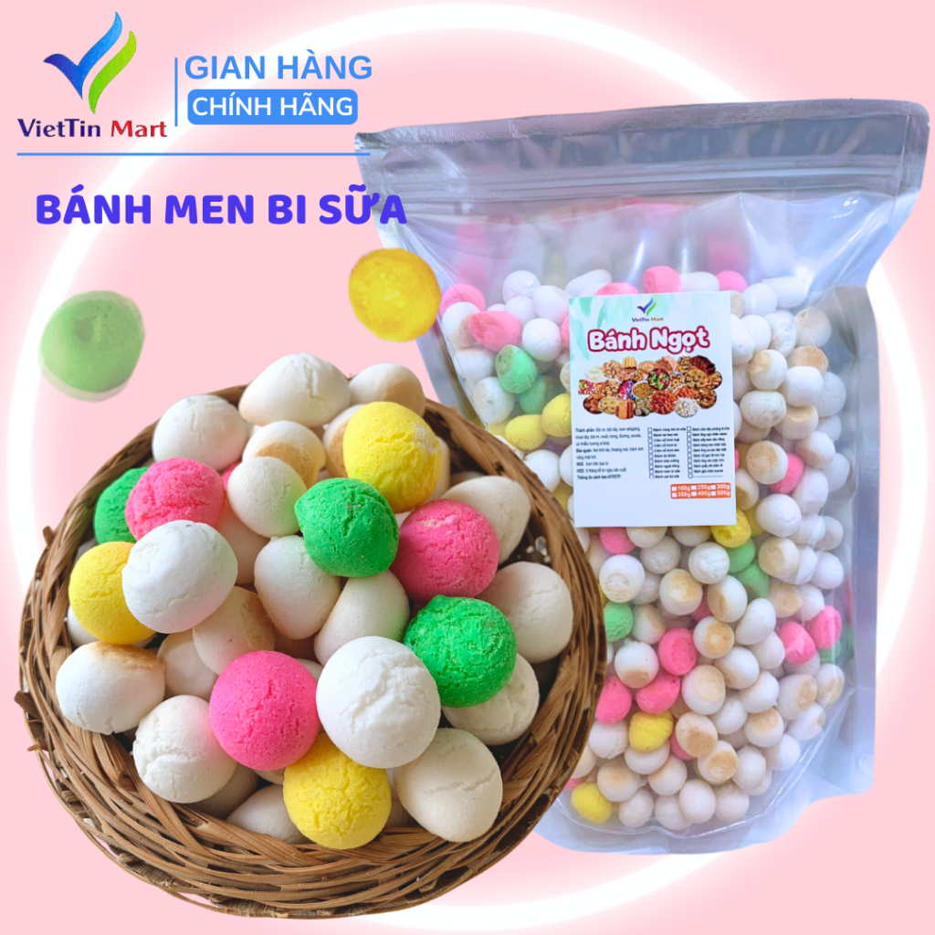Bánh Men Bi Sữa (Bi Tròn) 200g/500g