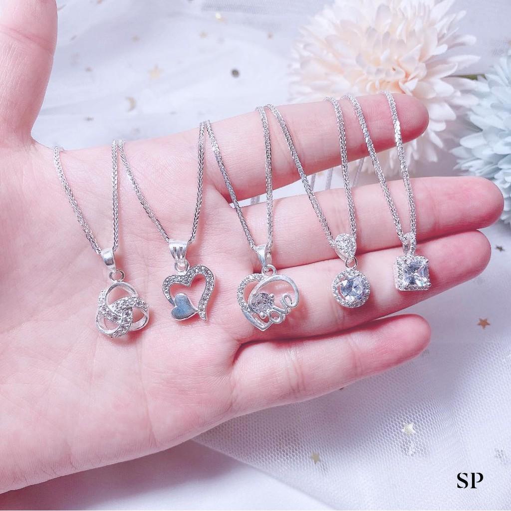 Dây chuyền nữ bạc 925, vòng cổ bạc nữ xinh xắn