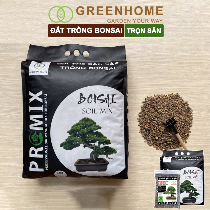 Đất trồng cây bonsai, mai vàng trộn sẵn, giữ ẩm tốt, thoáng khí, nhiều dinh dưỡng| Greenhome