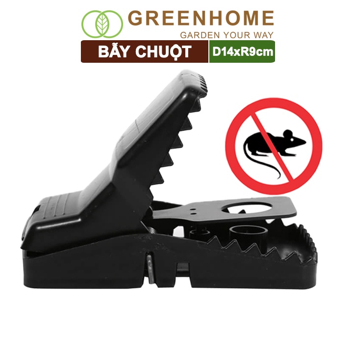 Bẫy chuột thông minh, D14xR9cm, lò xo độ nhạy cao, dễ sử dụng, hiệu quả cao |Greenhome