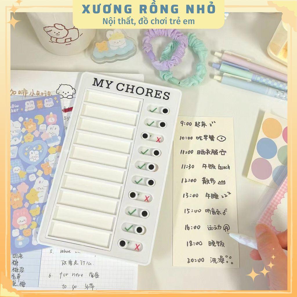 Bảng Lên Kế Hoạch Hàng Ngày To Do List, Bảng Công việt hằng ngày My chores