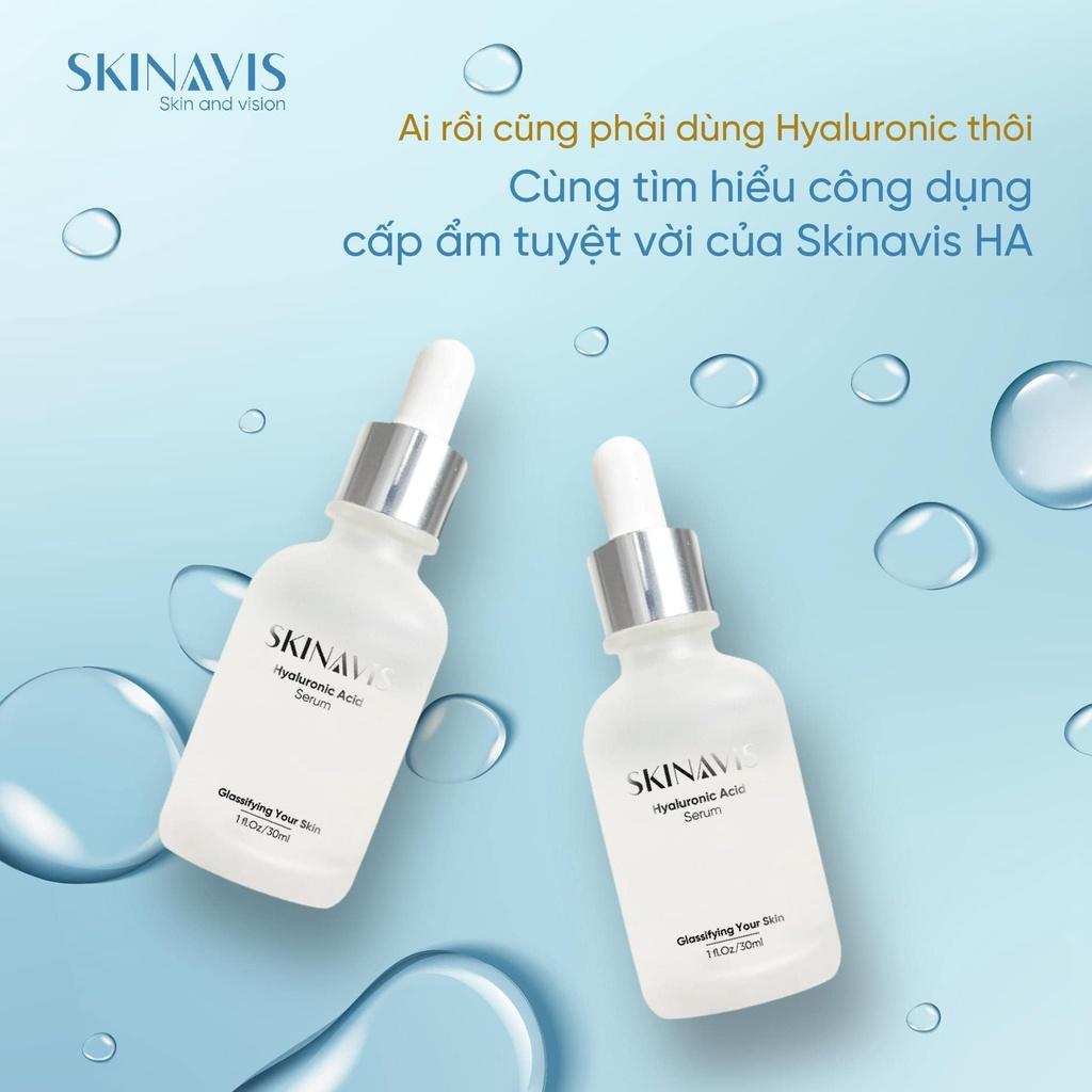 Tinh Chất Serum Dưỡng Cấp Ẩm Phục Hồi Da SKINAVIS Hyaluronic Acid & Niacinamide + B5, Trắng Sáng Da