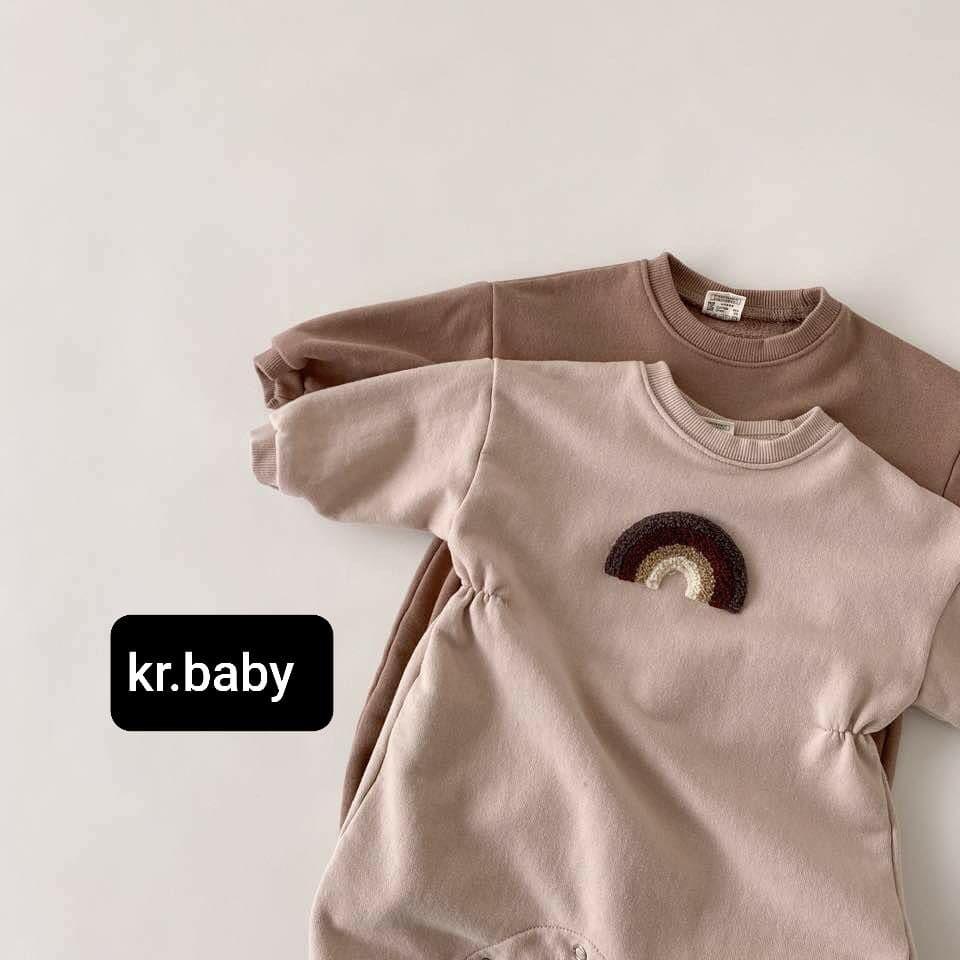 BỘ JUMPSUIT NỈ DA CÁ CẦU VỒNG MADE IN KOREA