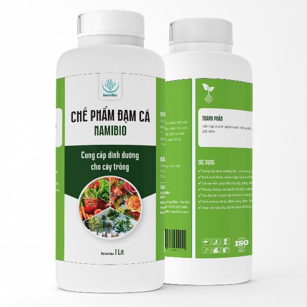 Phân đạm cá NamiBio dùng cho hoa hồng, rau sạch, hoa, cây cảnh trong nhà ngoài trời