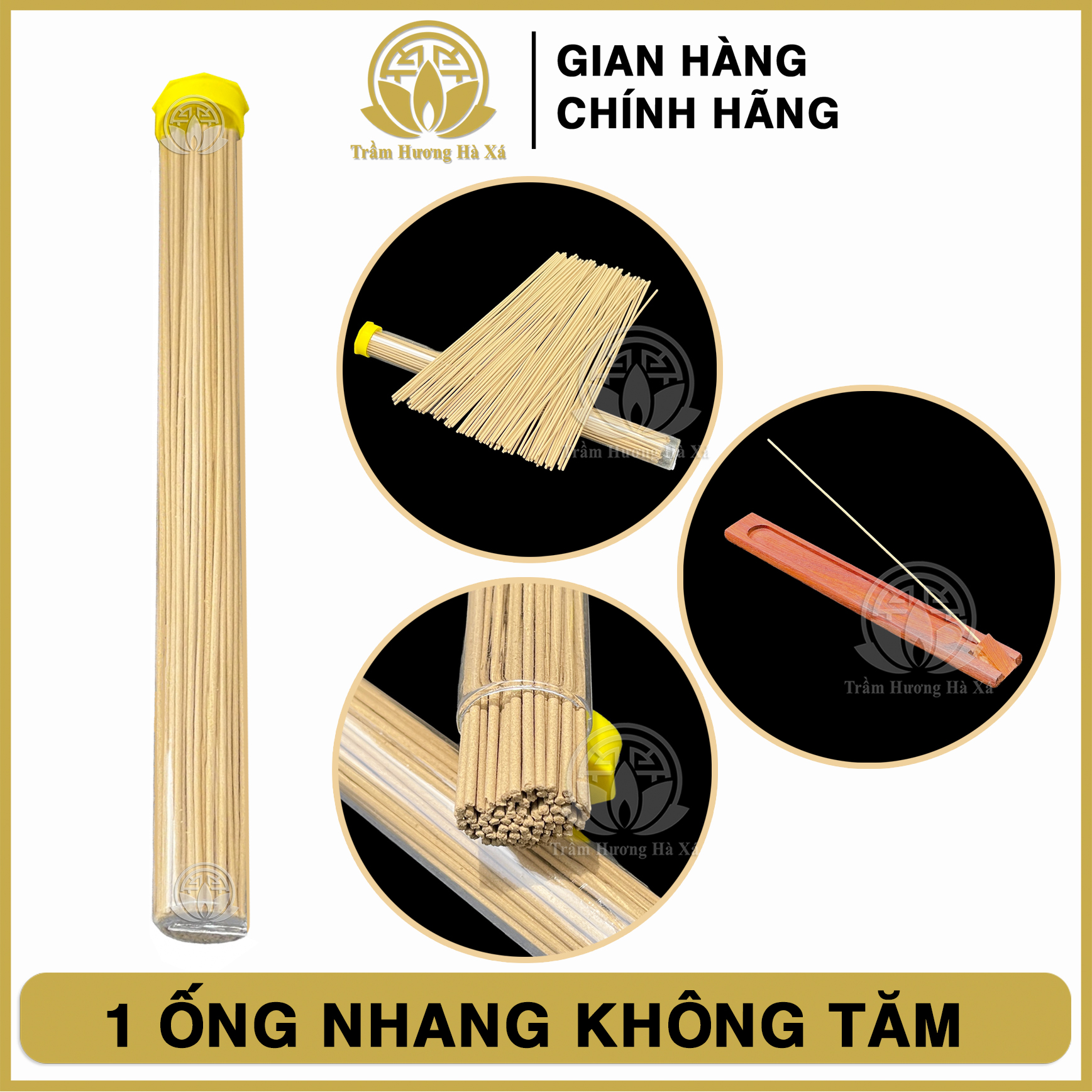 Nhang không tăm trầm hương tự nhiên đốt xông nhà xông phòng mùi thơm dễ chịu nguyên bộ hộp đựng và máng đốt