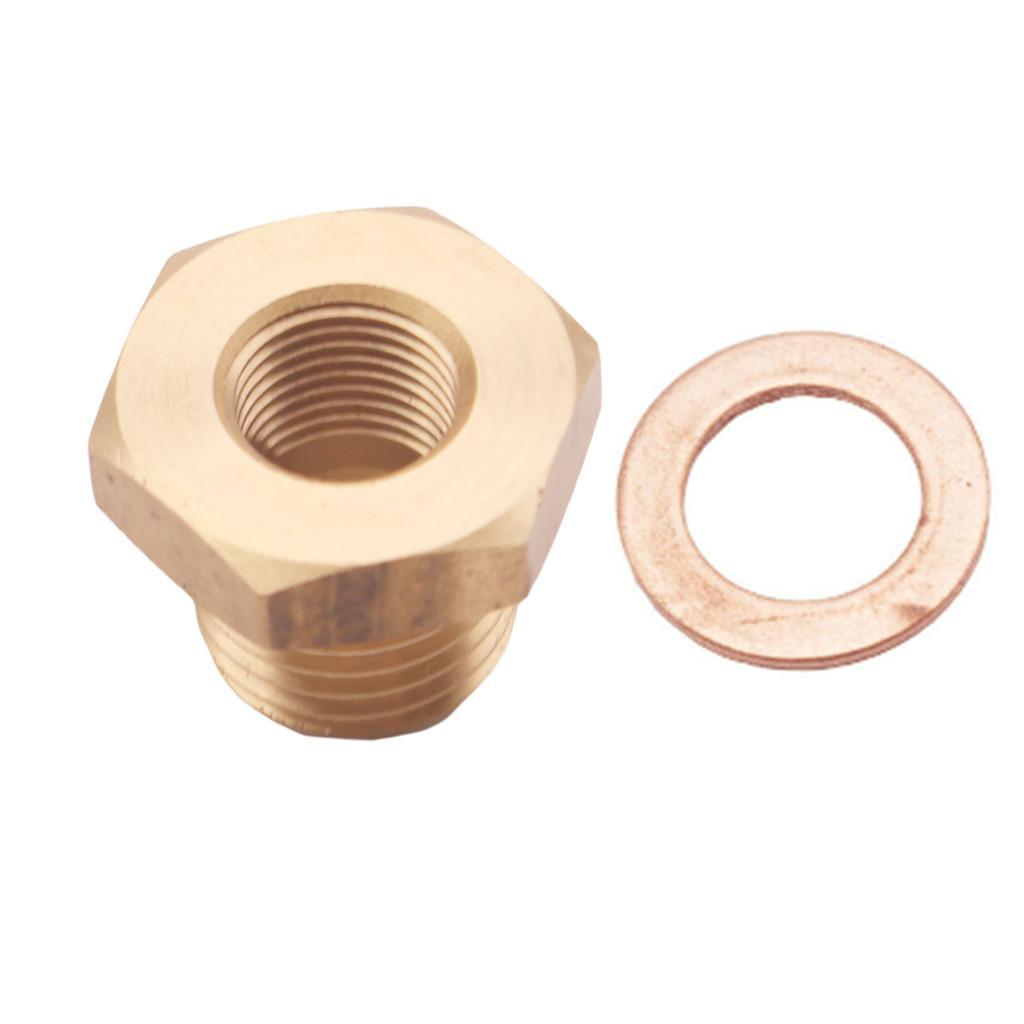 4x Pressure Temperature Gauge Sender Adapter 1/8" NPT to M14x1.5 Male M14