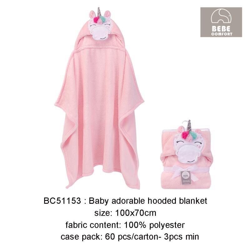 Chăn ủ lông hình thú siêu mềm cho bé Bebe Comfort