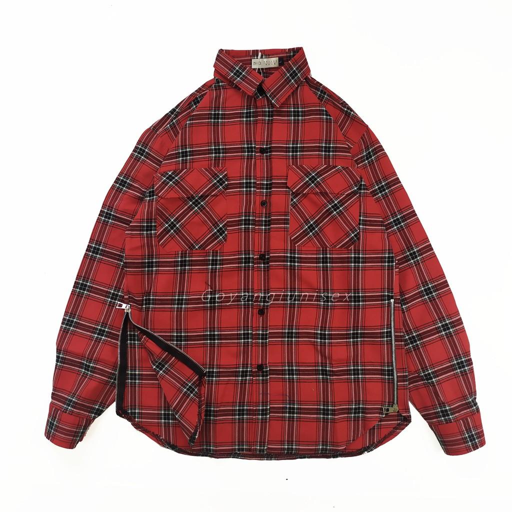 Áo Flannel zip sườn 3 màu mới cực chất