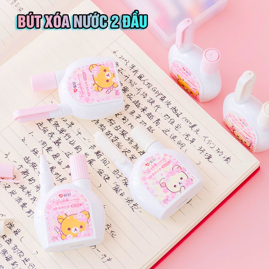 Bút xóa nước 2 đầu hình gấu kuma - giao mẫu ngẫu nhiên.