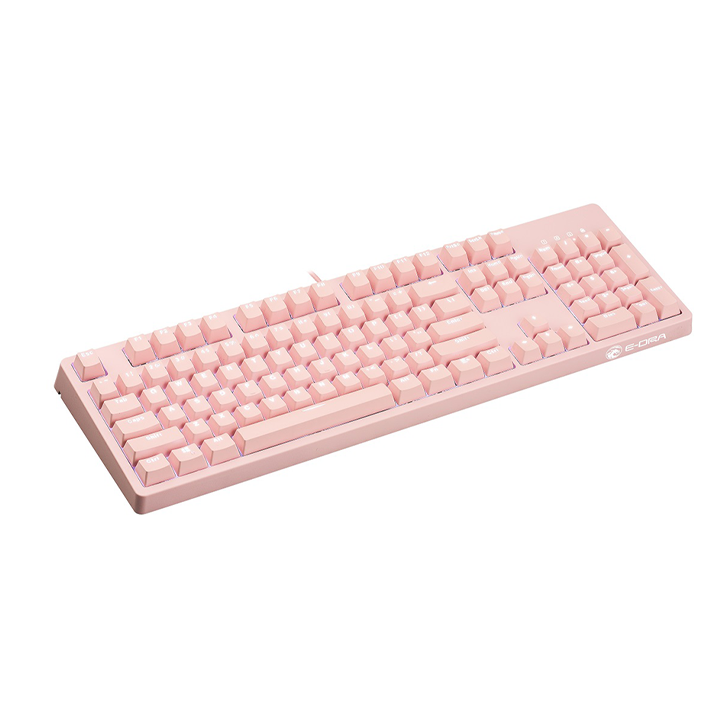 Bàn Phím Chơi Game Cơ EK3104 Dream Pink Led Trắng Huano Switch - Hàng Chính Hãng