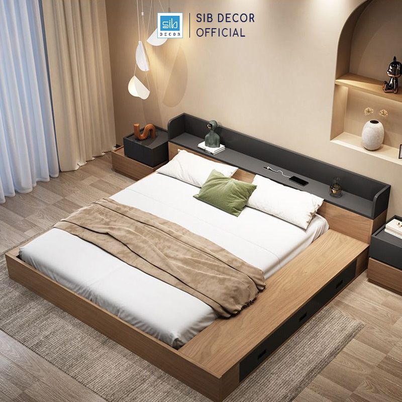 Giường Ngủ Đơn Giản Kiểu Nhật Tatami GN17 SIB Decor