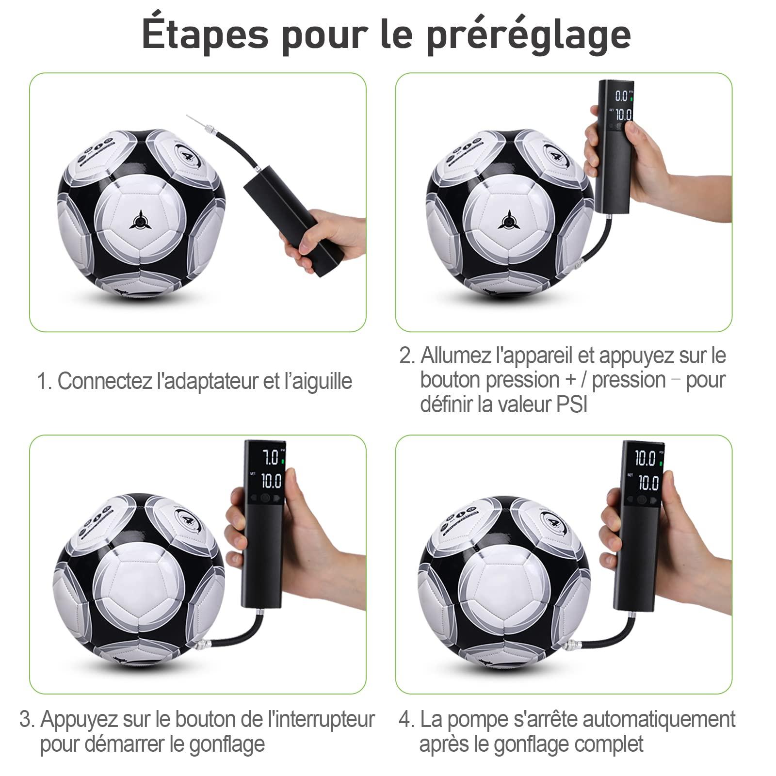 Bơm bóng điện tự động bơm hơi đến khinh khí cầu di động cho phao bơm hơi, bóng rổ, bóng đá, bóng chuyền, bóng bầu dục