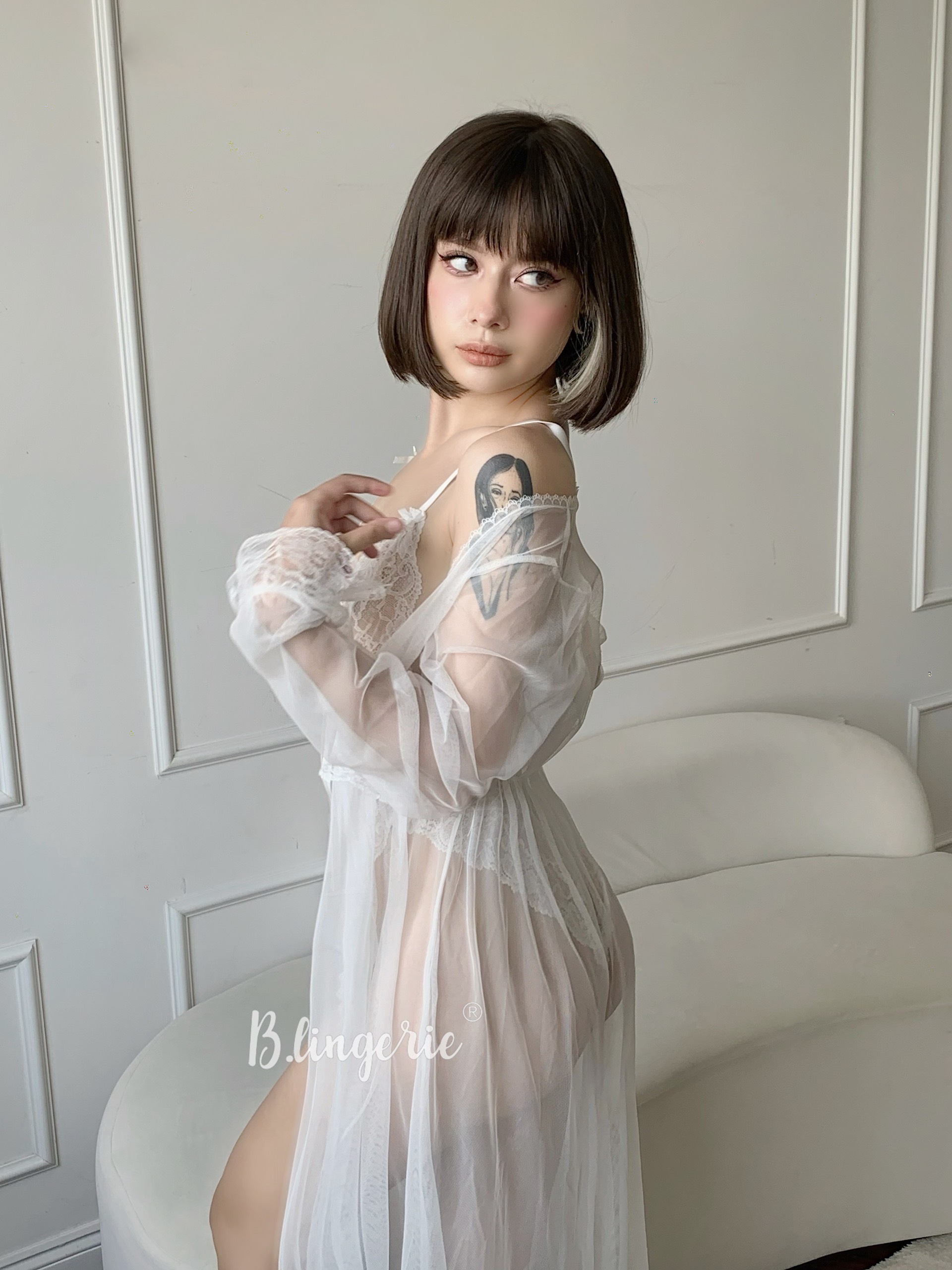 Bộ Bodysuit Phối Ren Gợi Cảm - B.Lingerie