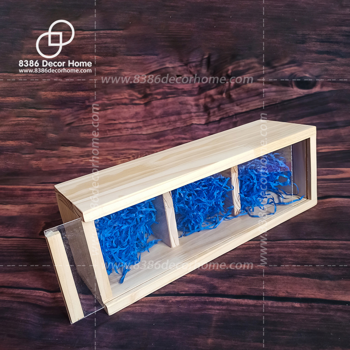 Hộp quà tết, khay gỗ gói quà, Hộp đựng đồ đa năng - Pallet gỗ thông