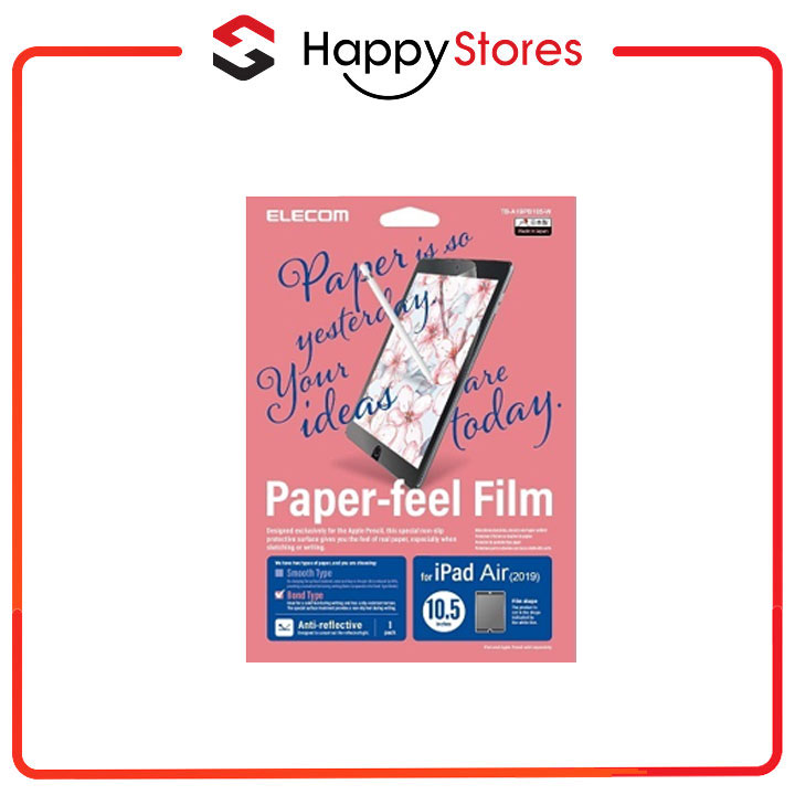 Miếng dán màn hình cho Ipad Air 10.5 inches Elecom TB-A19PB105-W HÀNG CHÍNH HÃNG