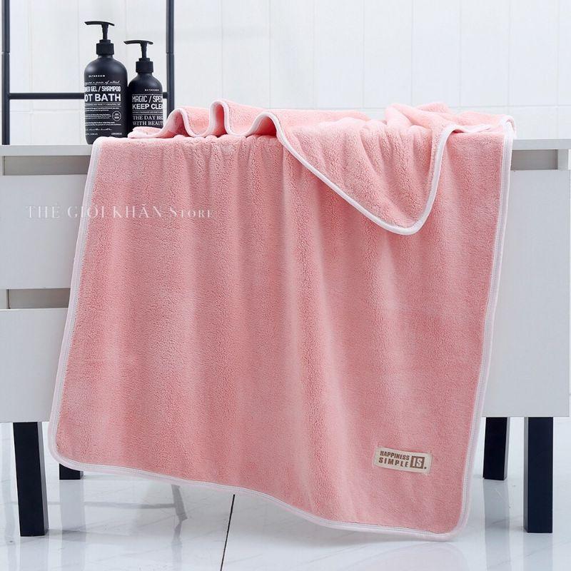 Khăn Tắm Dày Siêu Thấm Hút - Khổ 70x140 cho cả nam và nữ - Khăn tắm loại dày bọc viền siêu mềm mịn