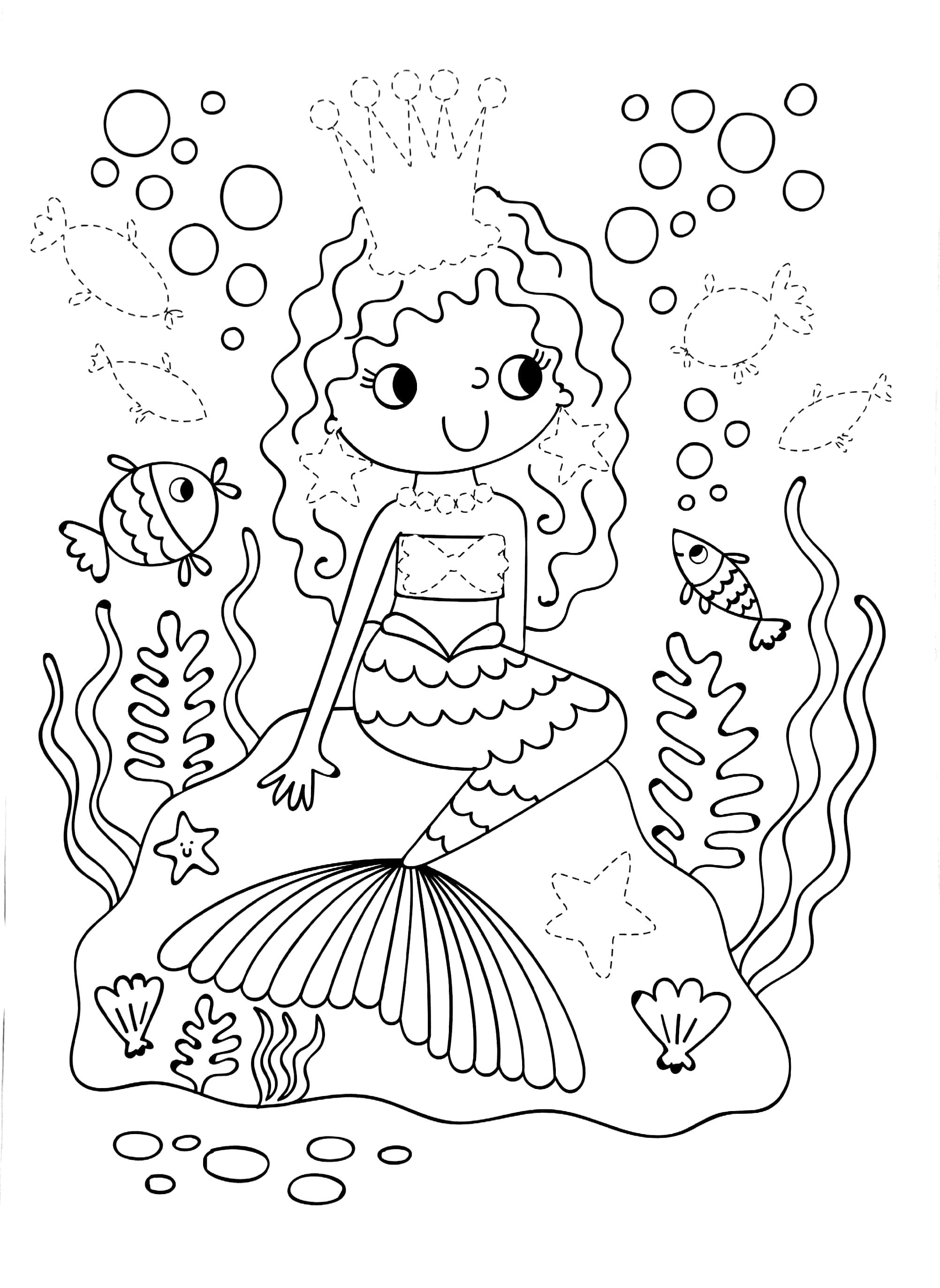 Dress Me Up Colouring And Activity Book - Mermaids