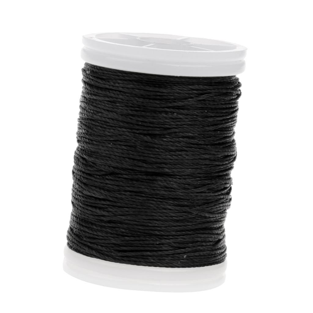 3xFiber Bow String Serving Thread 120m for Bow String Archery Supplies Black