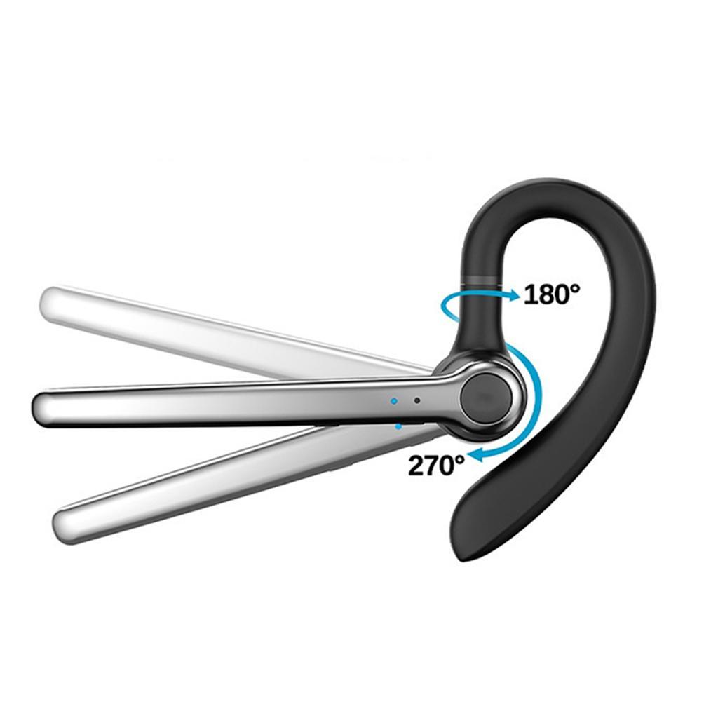 Bluetooth Earphone Hands-Free Noise Cancelling Wireless Earpiece for Truck Drivers Office Business