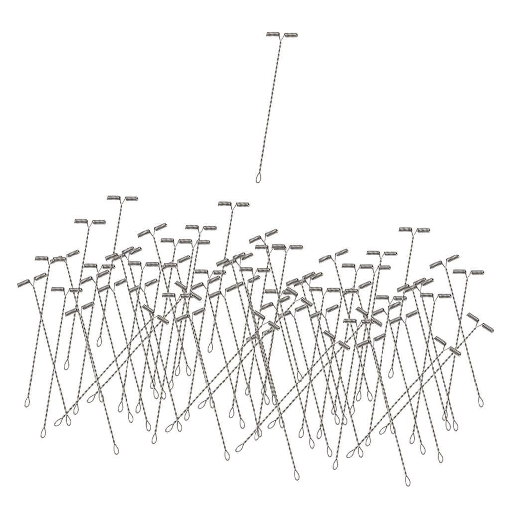 200 Pieces Rig T-Shape Balance Rig Hook Swivel String Hooks Arms Connector