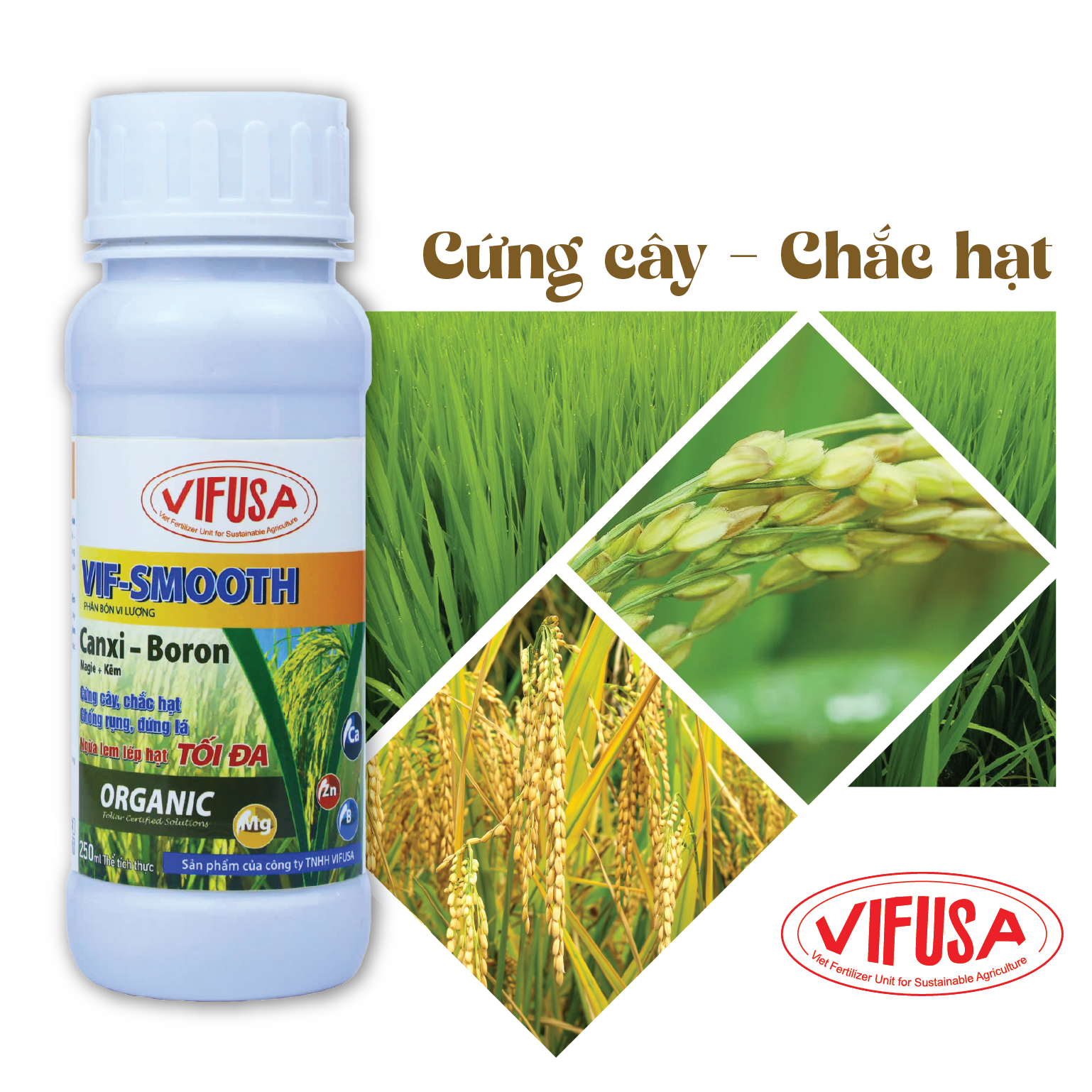 VIF-SMOOTH - Phân bón CanxiBo chai 250ml