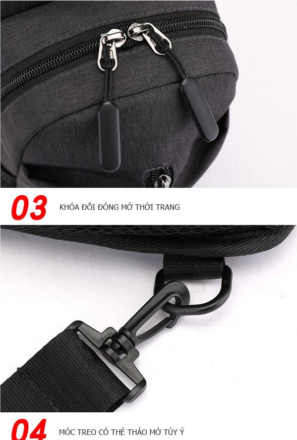 Túi đeo chéo nam phong cách Hàn Quốc TC003