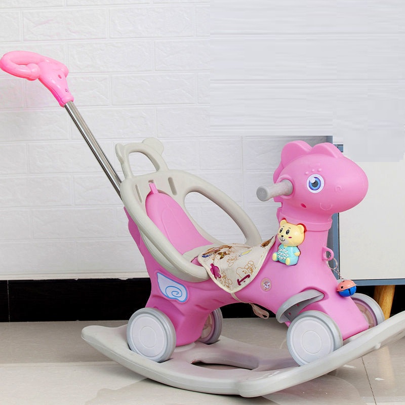 Ngựa bập bênh chòi chân đa năng 2 trong 1 cho bé yêu
