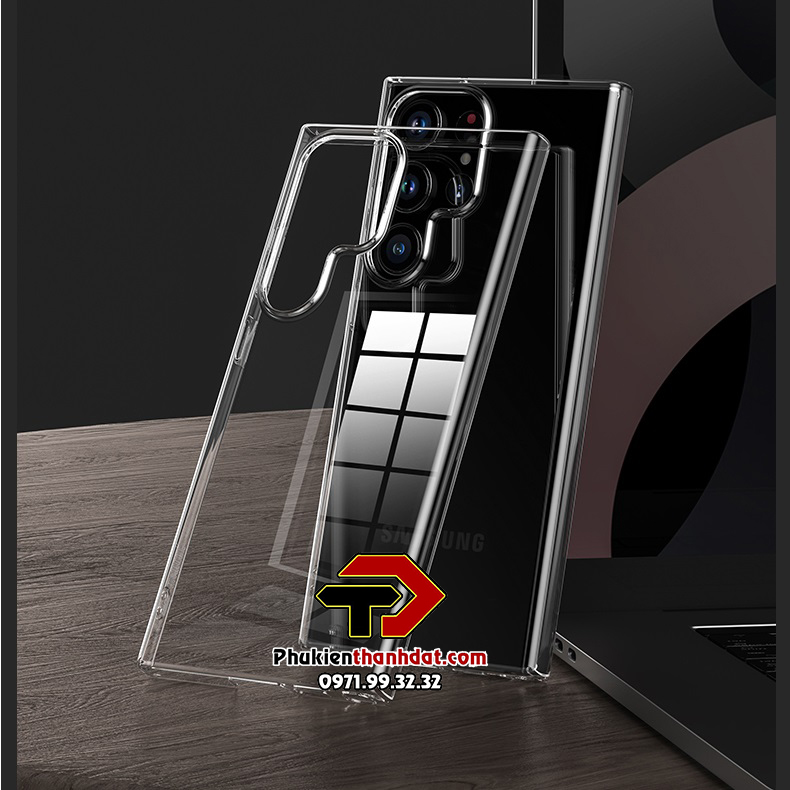 Ốp lưng trong suốt cho SamSung Galaxy S23 Ultra chính hãng Memumi  - Hàng chính hãng