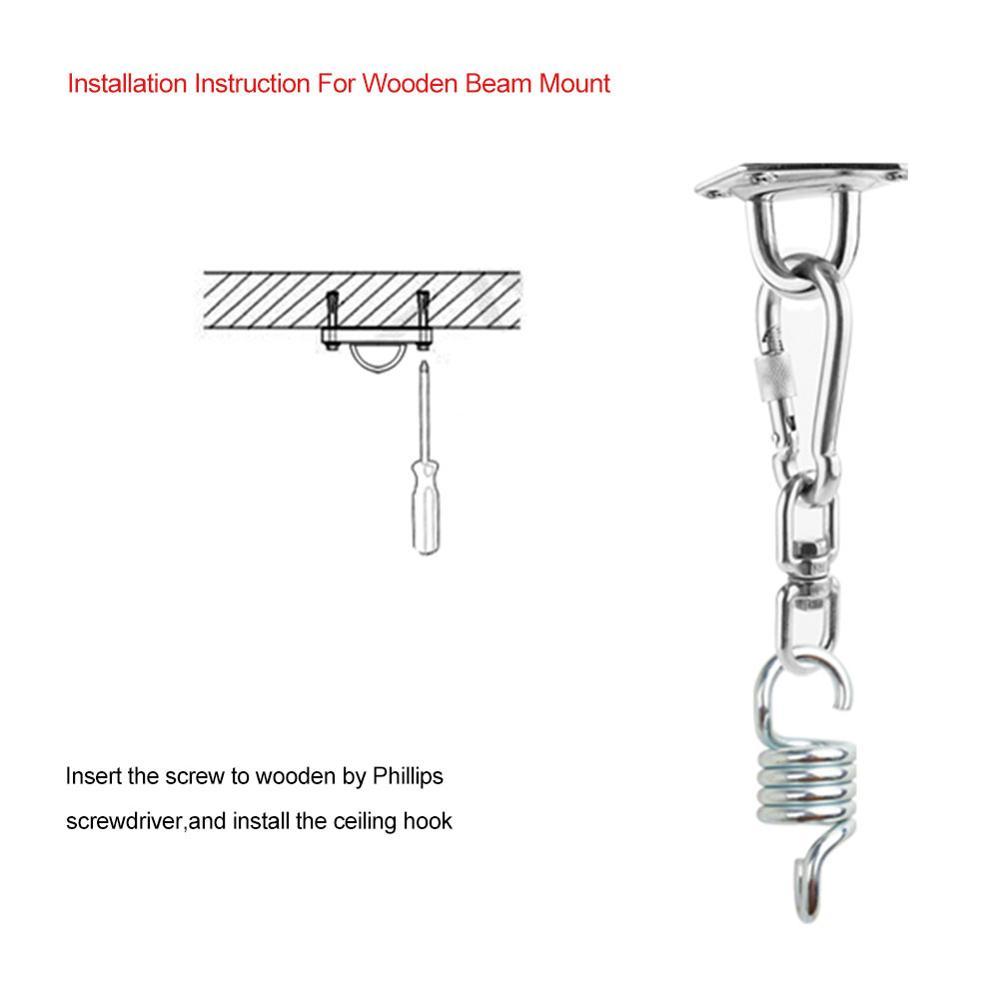 600 Cân Nặng Treo Dây Võng Bộ Võng Treo Bộ Vườn Xoay Võng Khóa Võng Móc