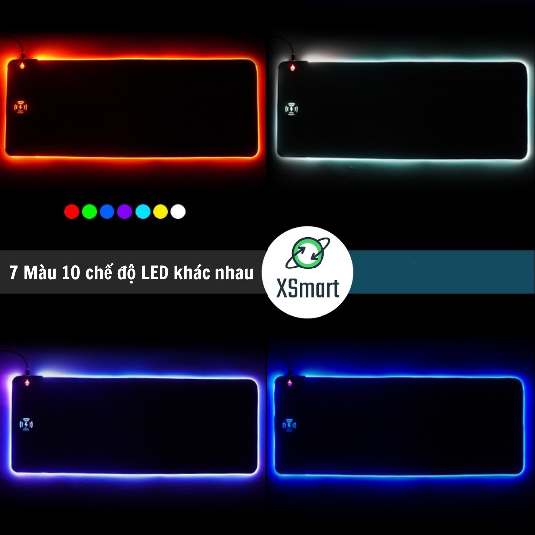 Lót Chuột LED RGB Tích Hợp Sạc Không Dây XSmart G96 PRO Cho Điện Thoại, Bàn Di Có Nhiều Chế Độ Khác Nhau - Hàng Chính Hãng