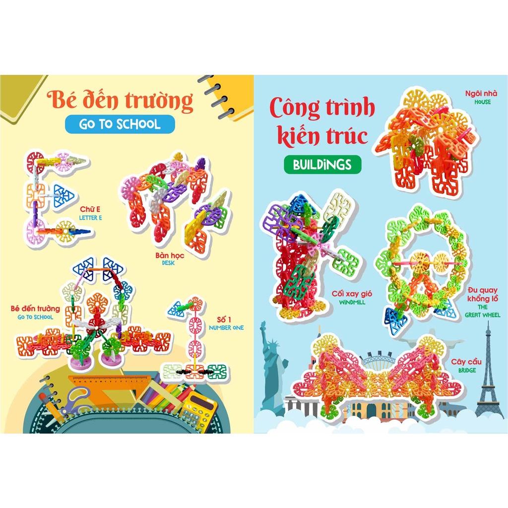 GHÉP HÌNH HOA_KÍNH VẠN HOA Giúp Bé Phát Triển Sự Sáng Tạo