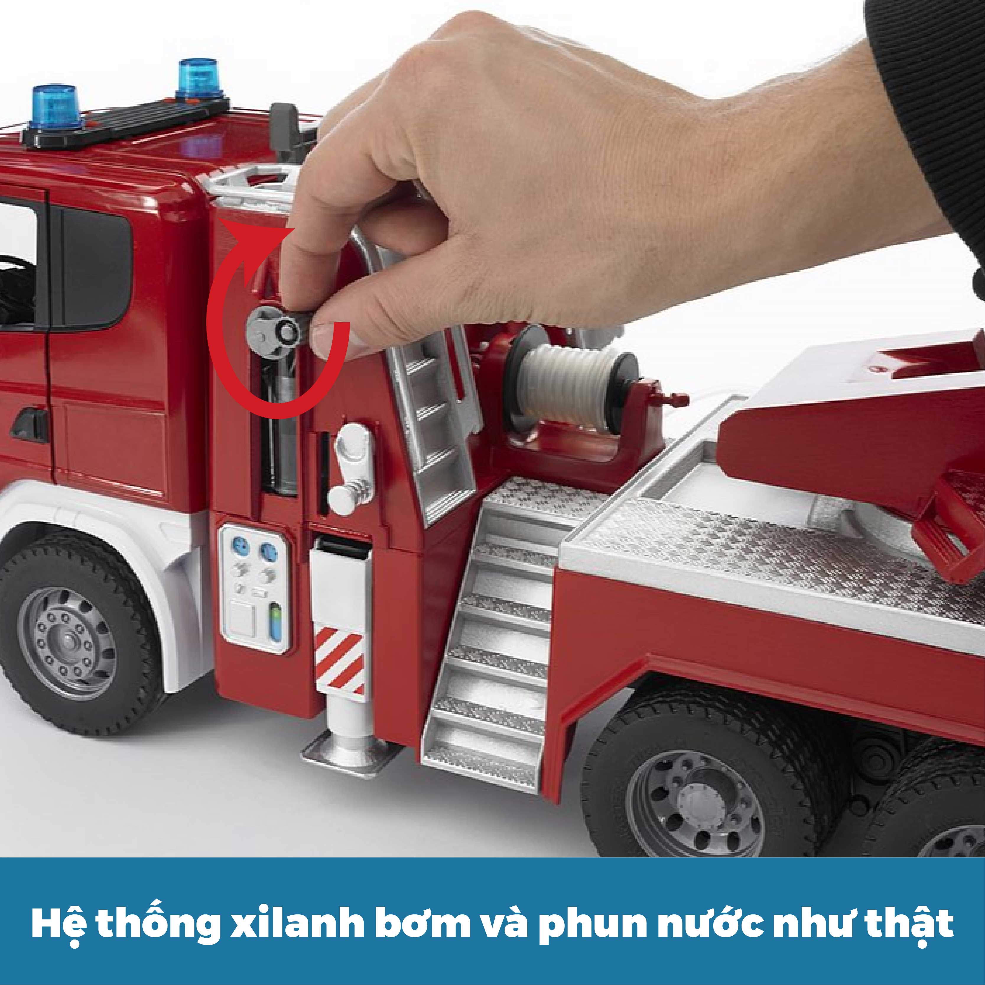 Đồ Chơi BRUDER Dạng Mô Hình Theo Tỷ Lệ Thu Nhỏ 1:16 Xe Cứu Hỏa Than BRU03590