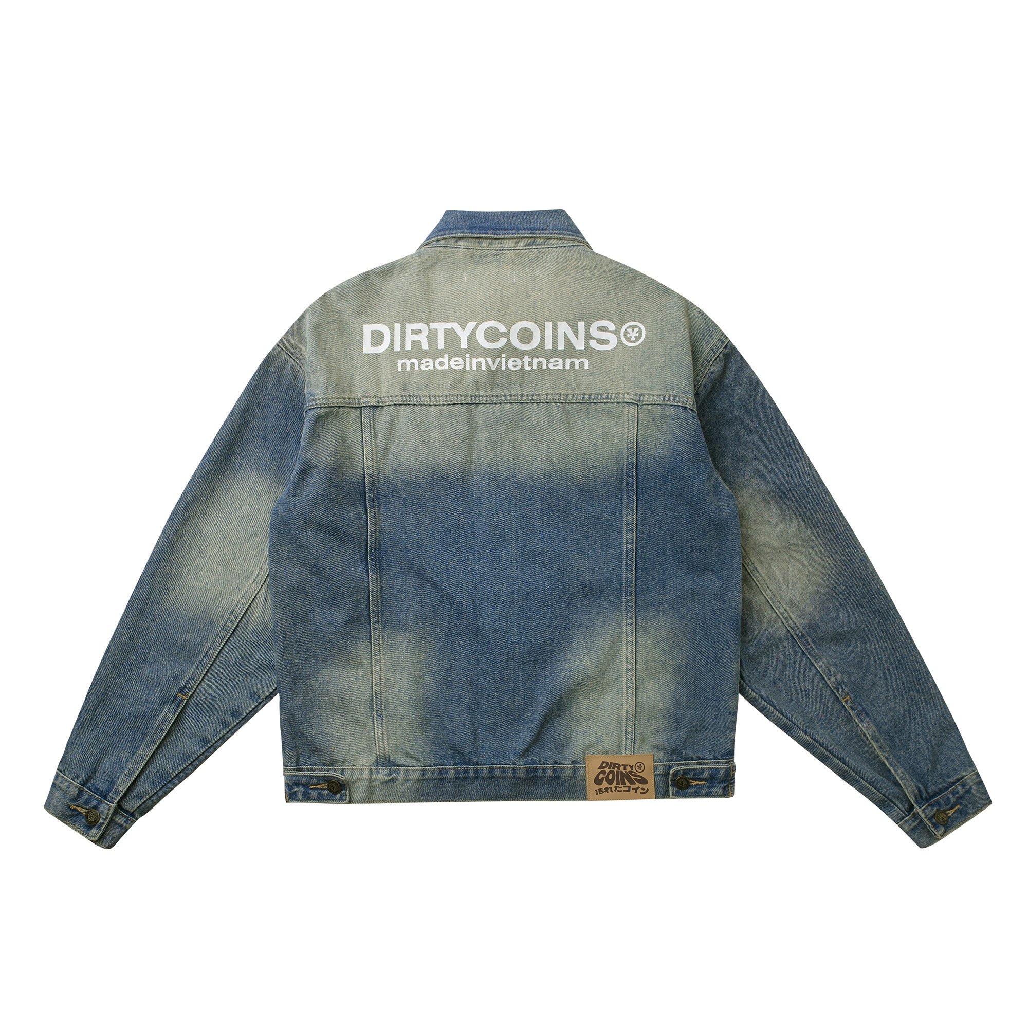 Áo Khoác DirtyCoins Logo Denim Jacket - Blue Wash