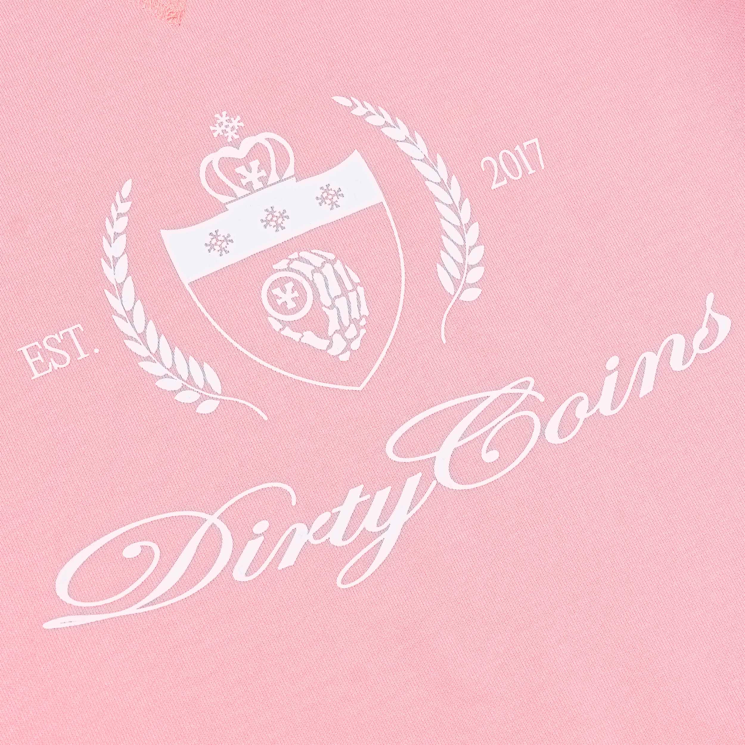 Combo Quần Áo DirtyCoins Sweatshirt Academy Script + Sweatshorts Academy - Pink