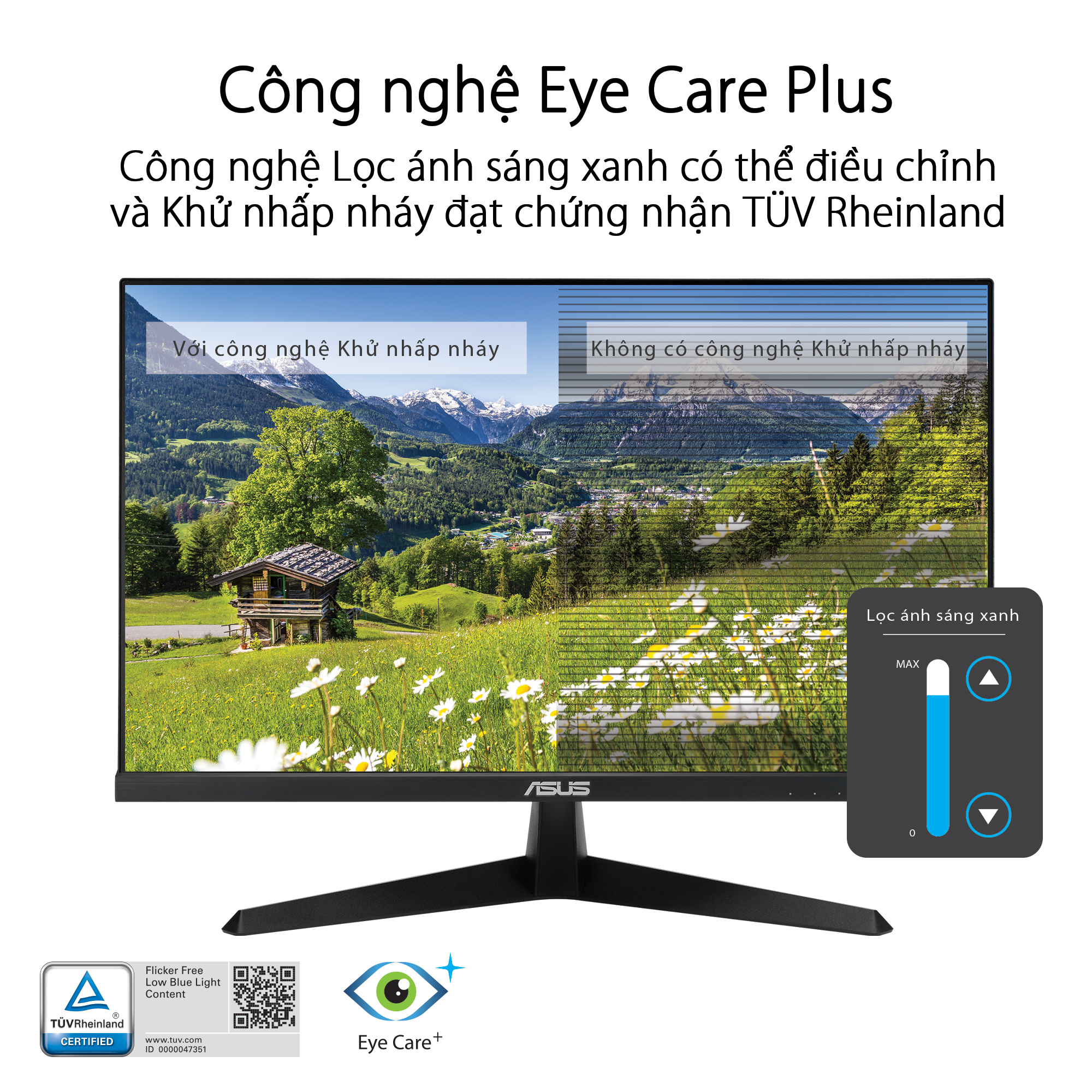 Màn Hình Chơi Game Asus VY279HE (27inch/FHD/IPS/75Hz/1ms) - Hàng Chính Hãng