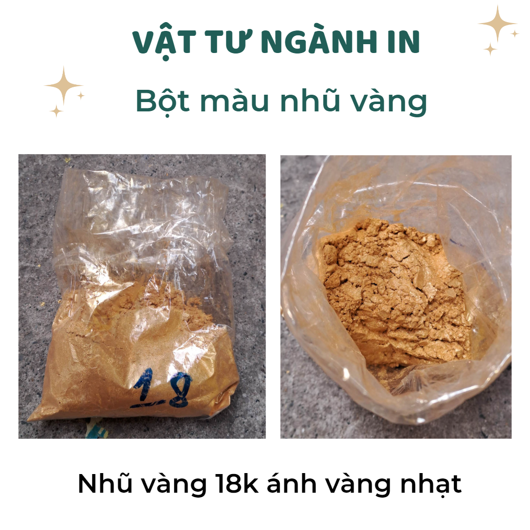 100 gram bột màu nhũ vàng 24K phun sơn tường, sơn tượng, phào chỉ nhũ vàng, sơn nhũ vàng heo đất,đồ gốm sứ,vẽ thư pháp