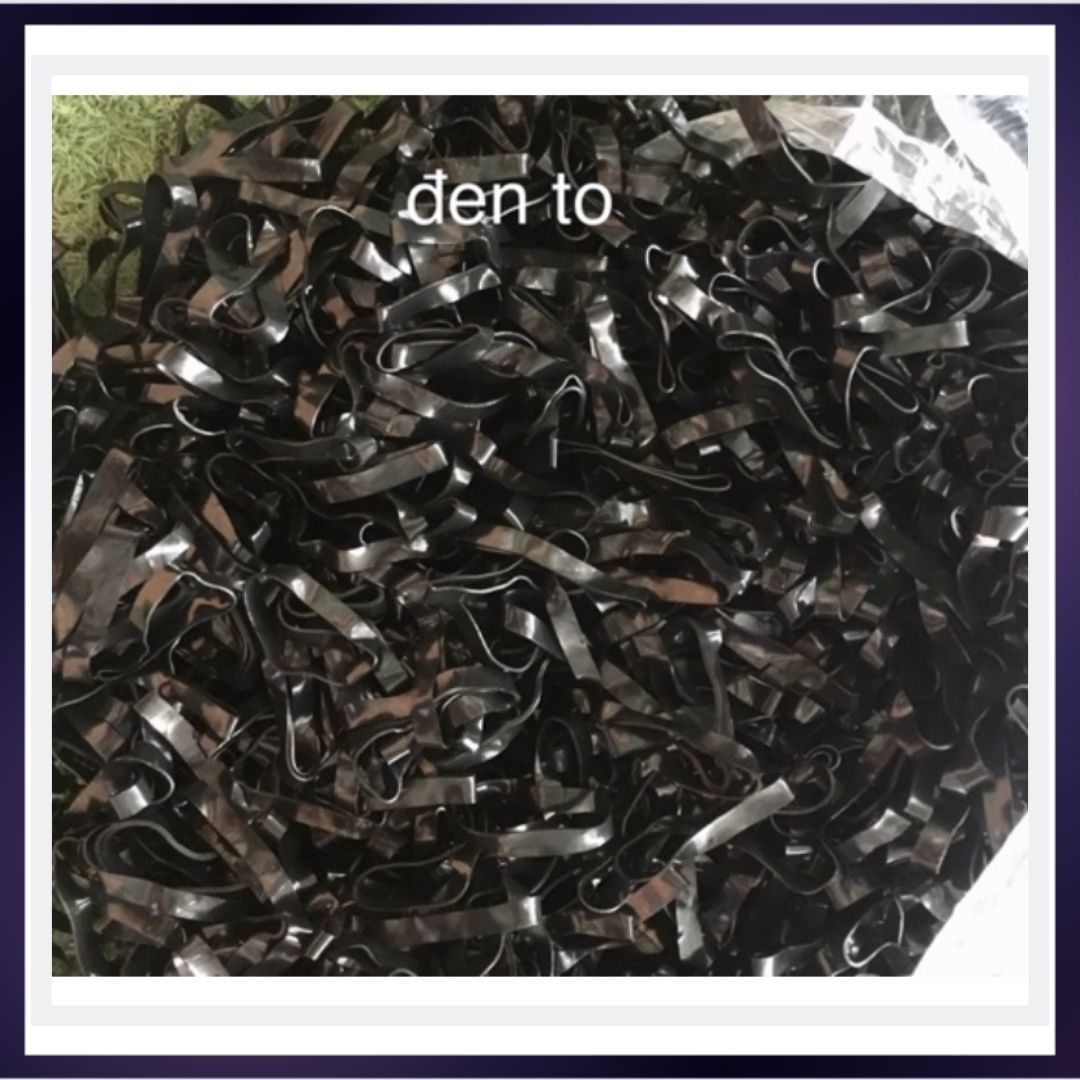 Dây thun buộc tóc màu đen túi 100gram
