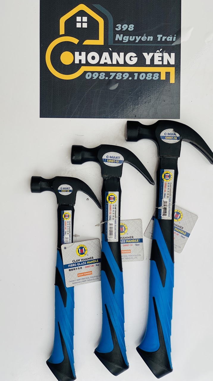 Búa nhổ đinh cán thép C-Mart G0007-12